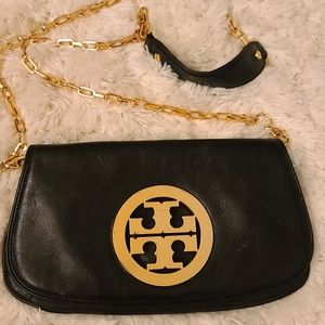 Tory Burch Crossbody Clutch w Gold Chain